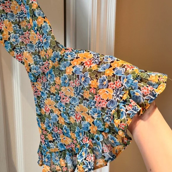 ASOS Floral Buttoned Blouse - Picture 4 of 5